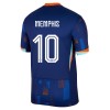 Officiële Voetbalshirt Nederland Memphis 10 Uit EK 2024 - Heren